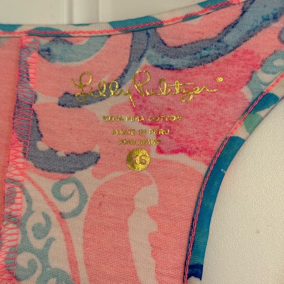 Lilly Pulitzer Melle Trapeze Dress XS Coral Reef I'm So Jelly with stains - Picture 4 of 13